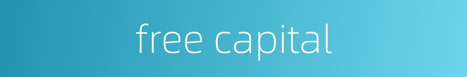 free capital的同义词