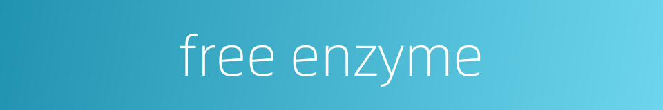 free enzyme的同义词