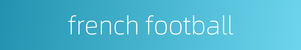 french football的同义词