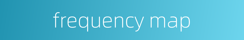 frequency map的同义词