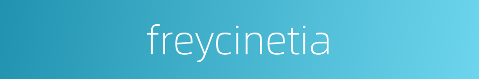 freycinetia的同义词