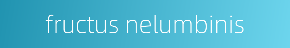 fructus nelumbinis的同义词
