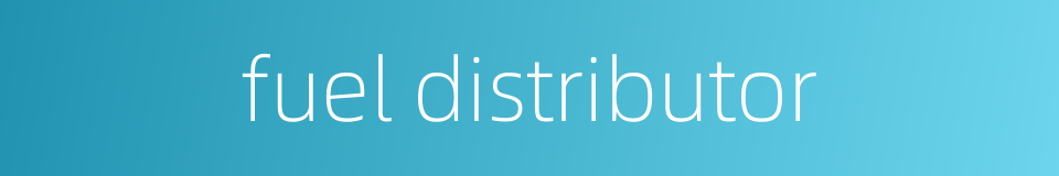 fuel distributor的同义词