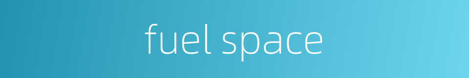 fuel space的同义词