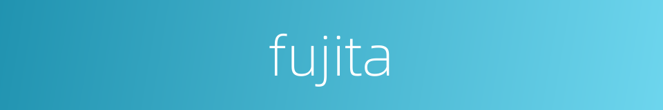 fujita的同义词