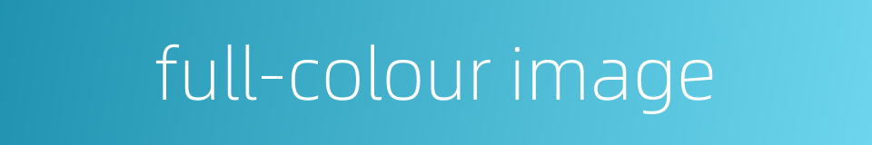 full-colour image的同义词