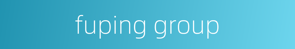 fuping group的同义词