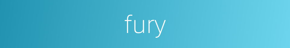 fury的同义词