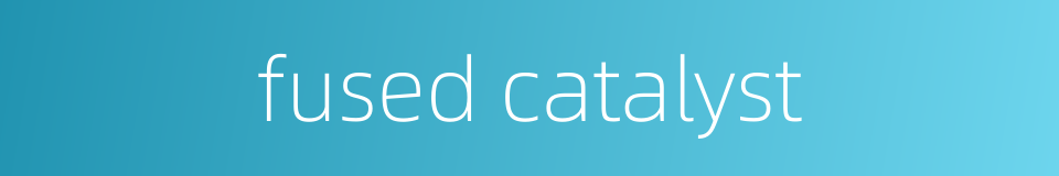 fused catalyst的同义词