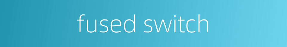 fused switch的同义词