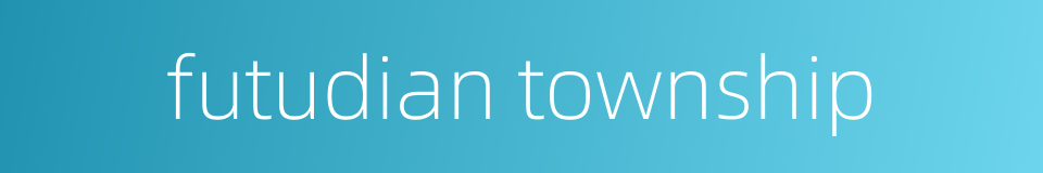 futudian township的同义词