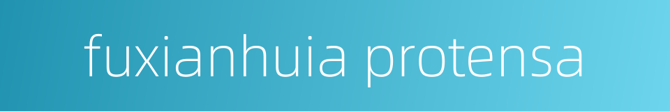 fuxianhuia protensa的同义词