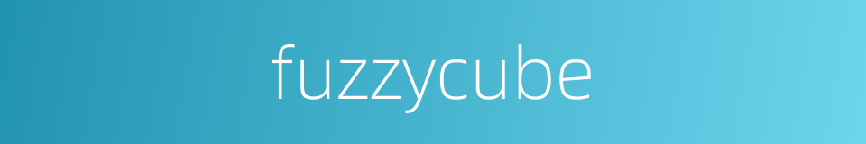 fuzzycube的同义词