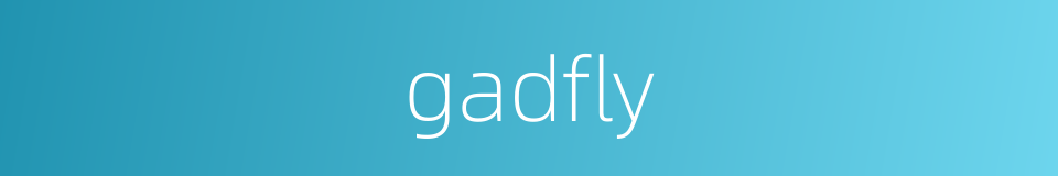 gadfly的同义词