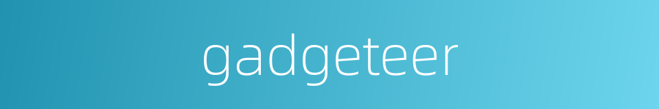 gadgeteer的同义词
