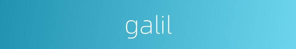 galil的同义词