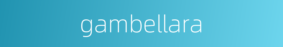 gambellara的同义词