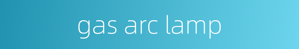 gas arc lamp的同义词
