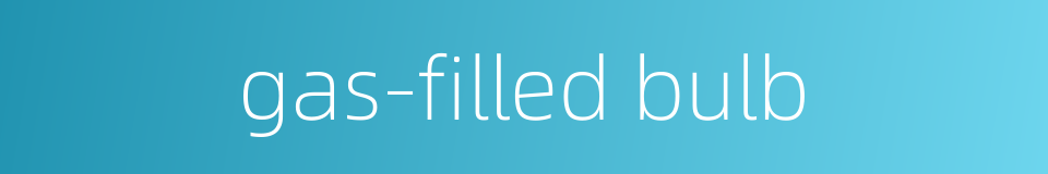 gas-filled bulb的同义词