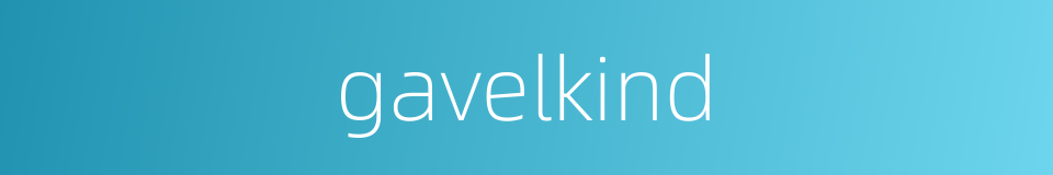 gavelkind的同义词