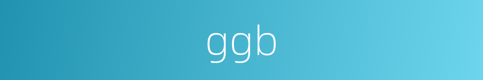 ggb的同义词