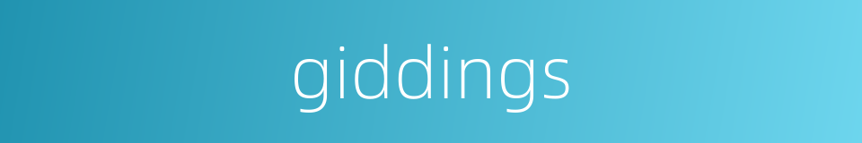giddings的同义词