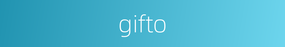 gifto的同义词