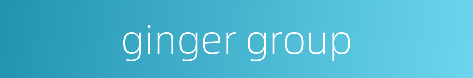 ginger group的同义词