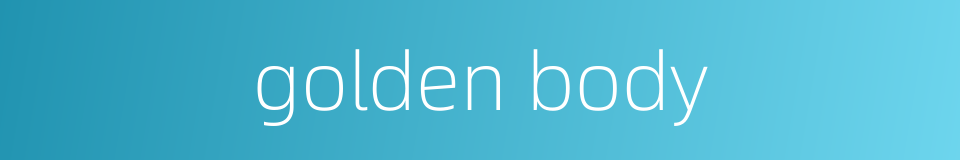golden body的同义词