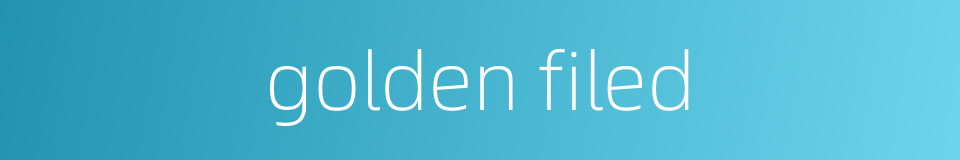 golden filed的同义词