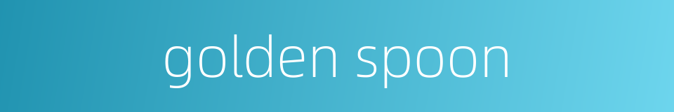 golden spoon的同义词