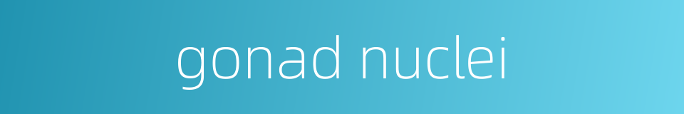 gonad nuclei的同义词