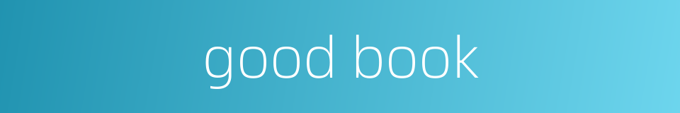 good book的同义词
