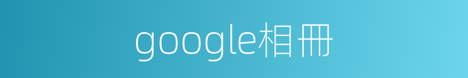 google相冊的同義詞