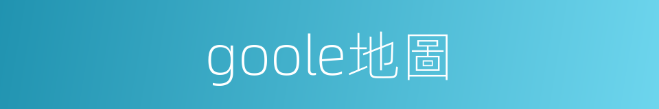 goole地圖的同義詞