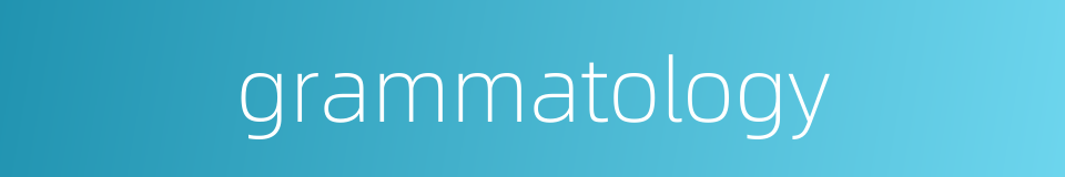 grammatology的同义词