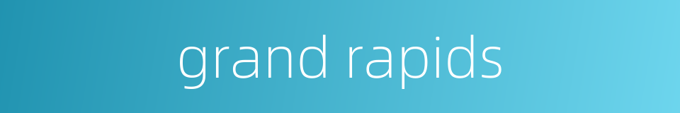 grand rapids的同义词