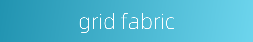 grid fabric的同义词