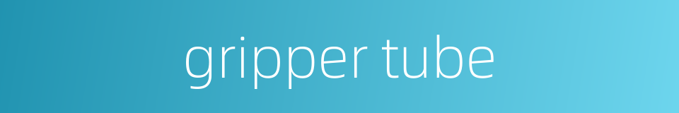 gripper tube的同义词