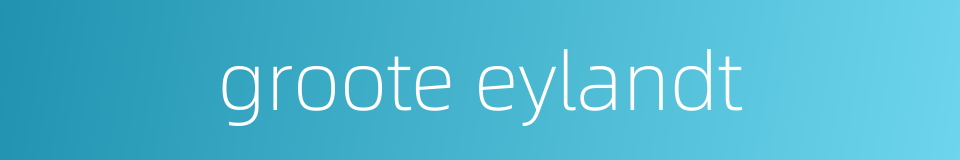 groote eylandt的同义词