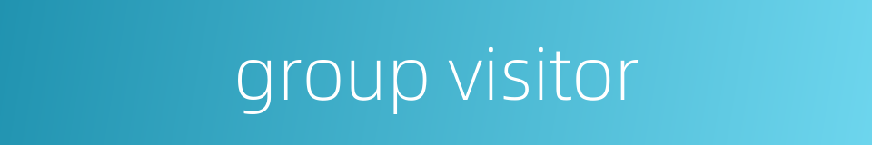 group visitor的同义词
