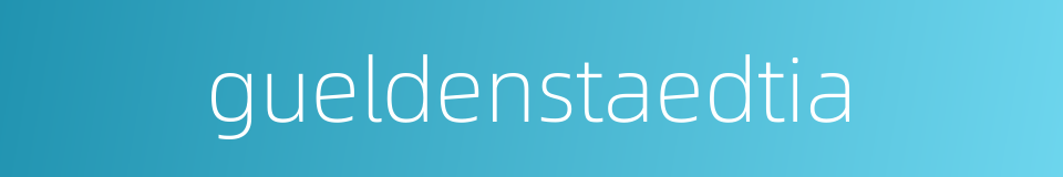 gueldenstaedtia的同义词
