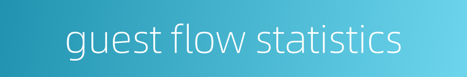 guest flow statistics的同义词