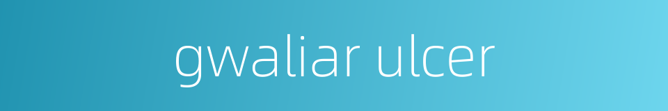 gwaliar ulcer的同义词