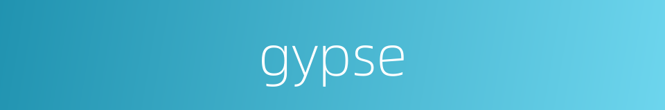 gypse的同义词