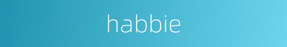 habbie的同义词