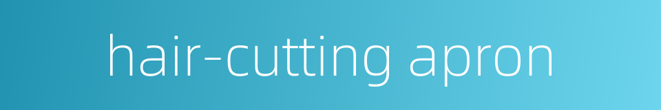 hair-cutting apron的同义词