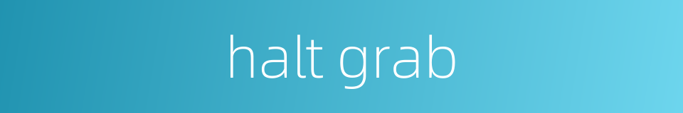 halt grab的同义词