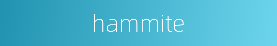 hammite的同义词