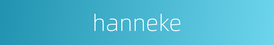 hanneke的同义词